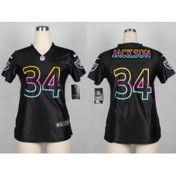 Cheap Bo Jackson Raiders Women Jersey From China Black Fashion #34