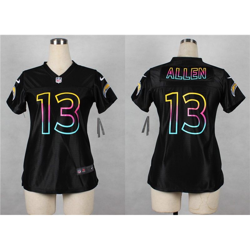 Cheap Keenan Allen Chargers Women Jersey From China Black Fashion #13