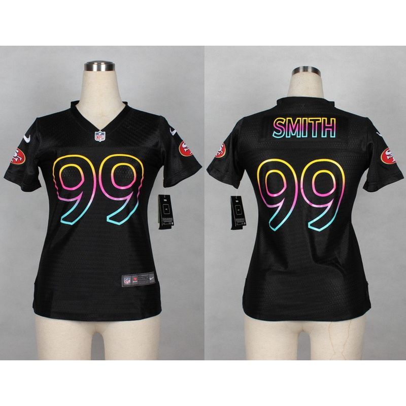Cheap Aldon Smith 49ers Women Jersey From China Black Fashion #99