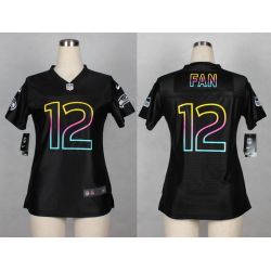 Cheap 12th Fan Seahawks Women Jersey From China Black Fashion #12