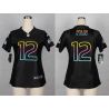 Cheap 12th Fan Seahawks Women Jersey From China Black Fashion #12