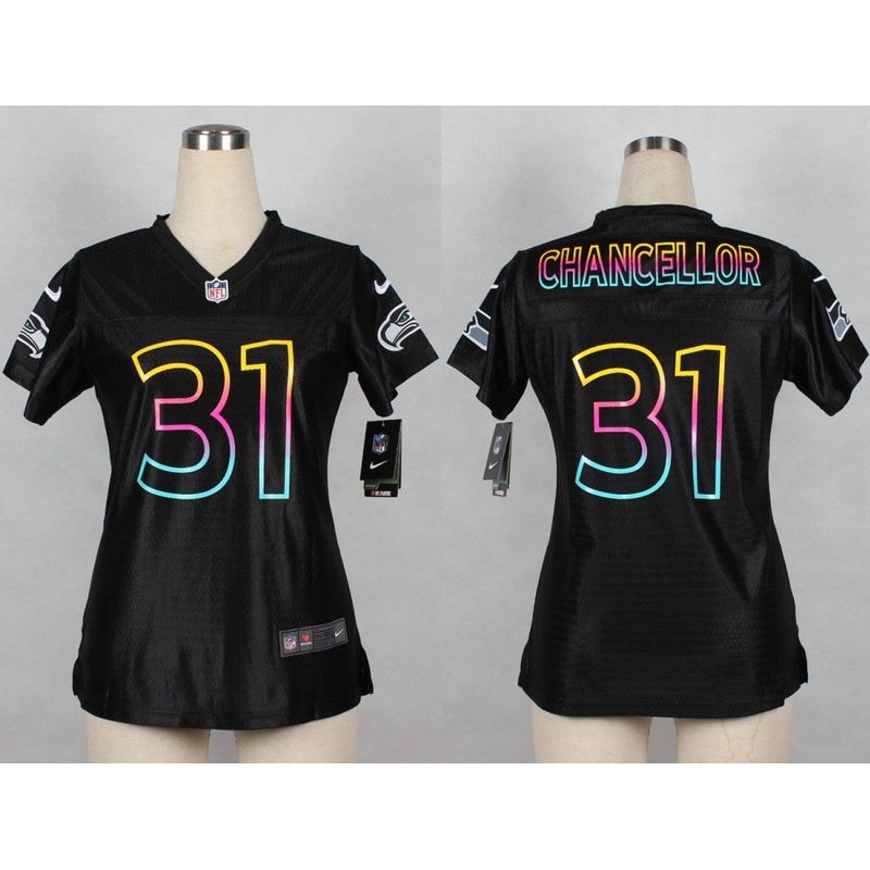 Cheap Kam Chancellor Seahawks Women Jersey From China Black Fashion #31