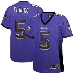 Cheap Joe Flacco Ravens Women Jersey From China Purple Drift Fashion I #5