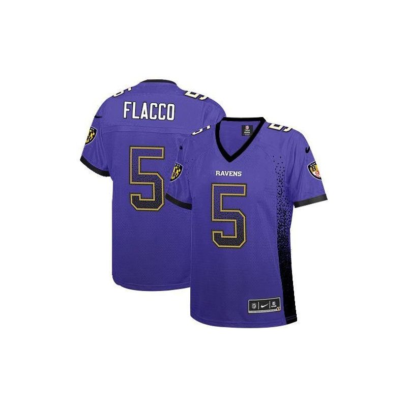 Cheap Joe Flacco Ravens Women Jersey From China Purple Drift Fashion I #5