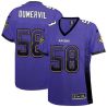Cheap Elvis Dumervil Ravens Women Jersey From China Purple Drift Fashion I #58