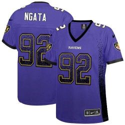 Cheap Haloti Ngata Ravens Women Jersey From China Purple Drift Fashion I #92