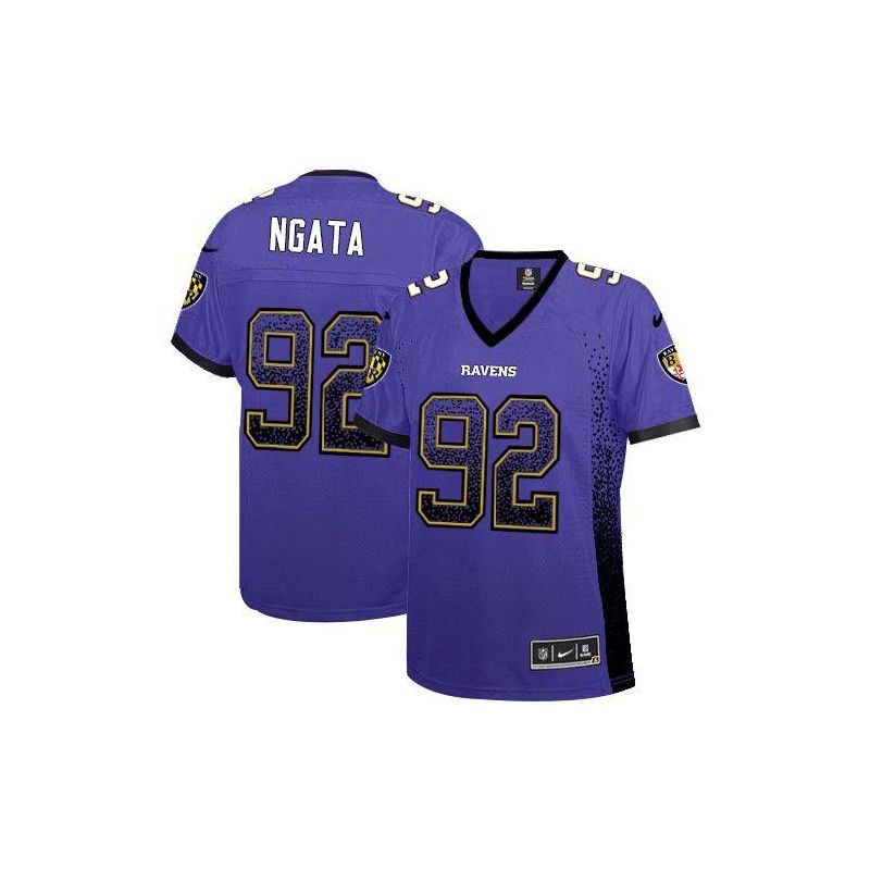 Cheap Haloti Ngata Ravens Women Jersey From China Purple Drift Fashion I #92