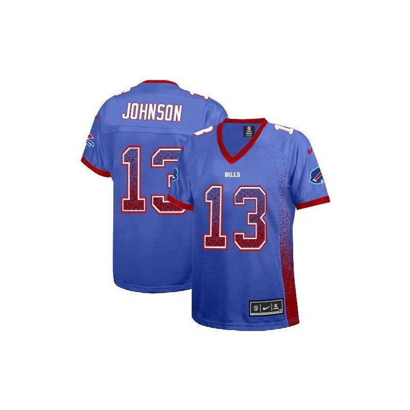 Cheap Steve Johnson Bills Women Jersey From China Blue Drift Fashion I #13