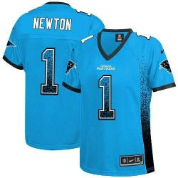 Cheap Cam Newton Panthers Women Jersey From China Blue Drift Fashion I #1