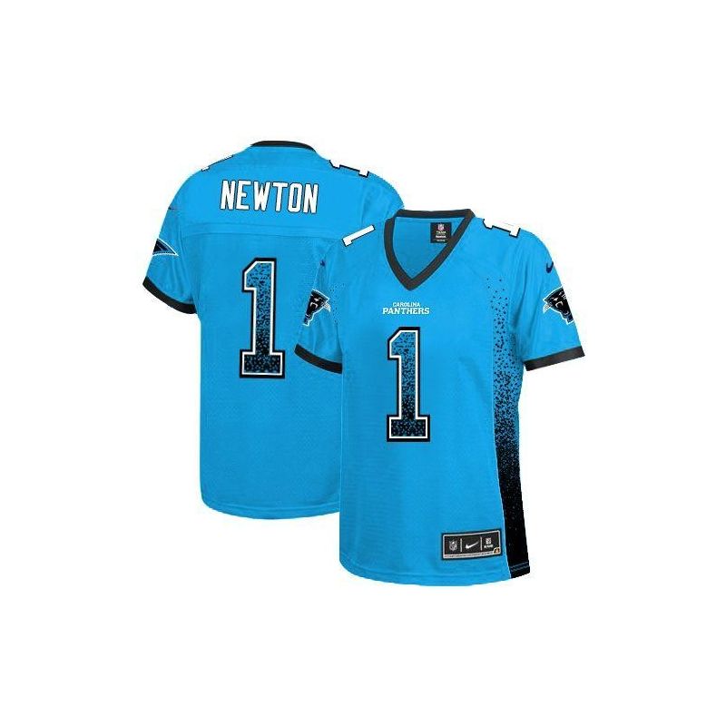 Cheap Cam Newton Panthers Women Jersey From China Blue Drift Fashion I #1