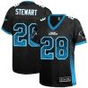 Cheap Jonathan Stewart Panthers Women Jersey From China Black Drift Fashion I #28