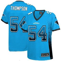 Cheap Shaq Thompson Panthers Women Jersey From China Blue Drift Fashion I #54