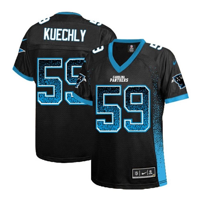 Cheap Luke Kuechly Panthers Women Jersey From China Black Drift Fashion I #59