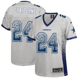 Cheap Morris Claiborne Cowboys Women Jersey From China Grey Drift Fashion I #24