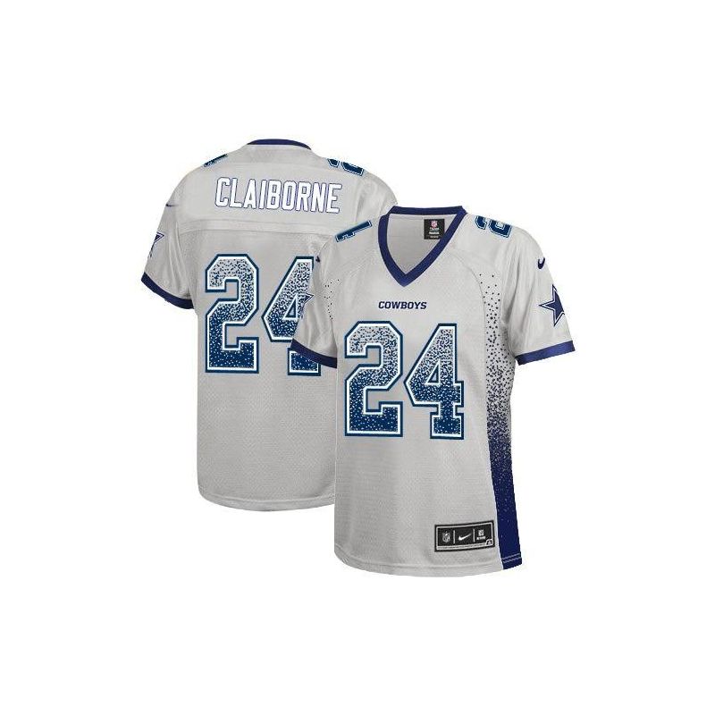 Cheap Morris Claiborne Cowboys Women Jersey From China Grey Drift Fashion I #24
