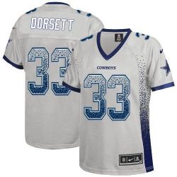 Cheap Tony Dorsett Cowboys Women Jersey From China Grey Drift Fashion I #33