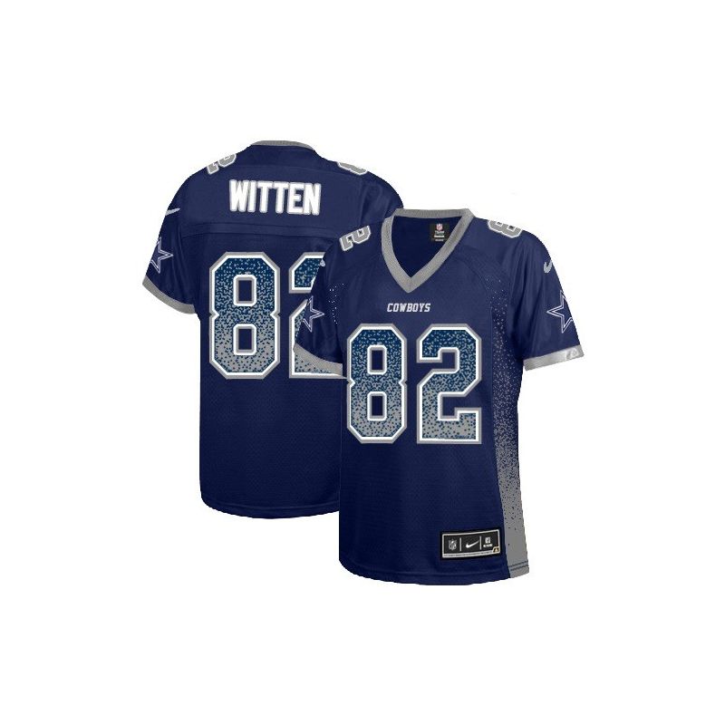 Cheap Jason Witten Cowboys Women Jersey From China Blue Drift Fashion I #82