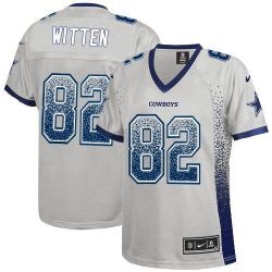 Cheap Jason Witten Cowboys Women Jersey From China Grey Drift Fashion I #82