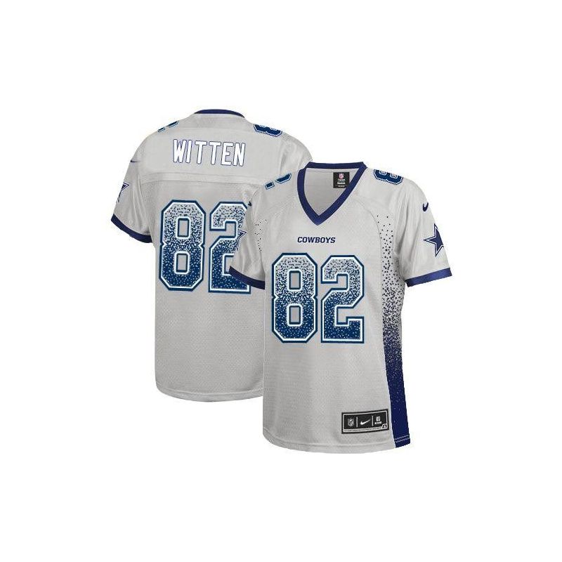Cheap Jason Witten Cowboys Women Jersey From China Grey Drift Fashion I #82