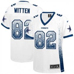 Cheap Jason Witten Cowboys Women Jersey From China White Drift Fashion I #82
