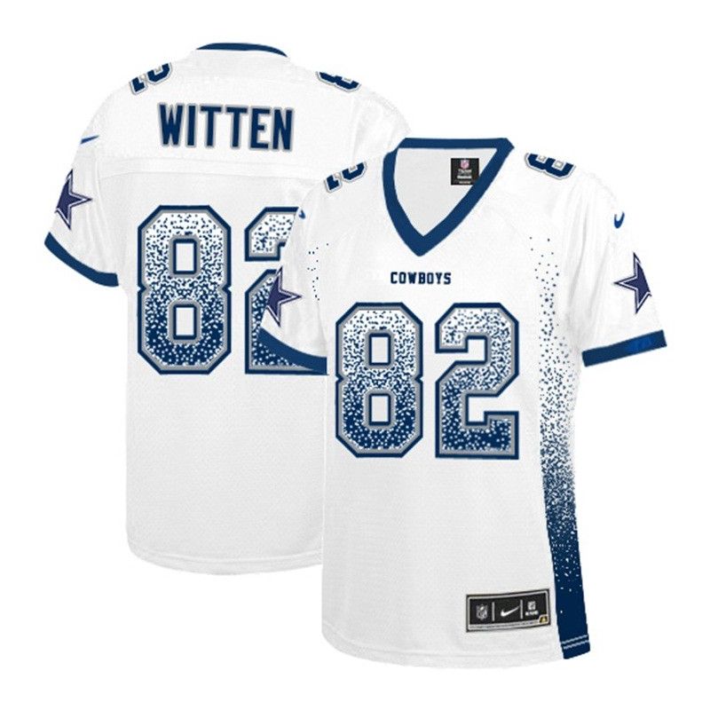 Cheap Jason Witten Cowboys Women Jersey From China White Drift Fashion I #82