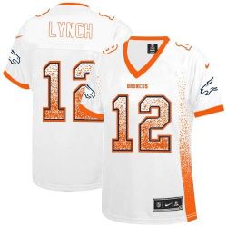 Cheap Paxton Lynch Broncos Women Jersey From China White Drift Fashion I #12
