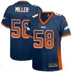 Cheap Von Miller Broncos Women Jersey From China Blue Drift Fashion I #58