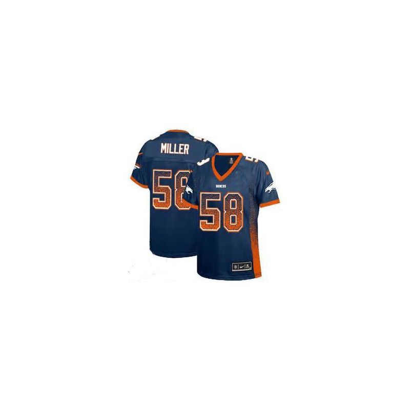 Cheap Von Miller Broncos Women Jersey From China Blue Drift Fashion I #58