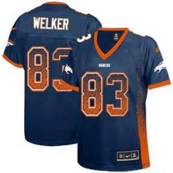 Cheap Wes Welker Broncos Women Jersey From China Blue Drift Fashion I #83