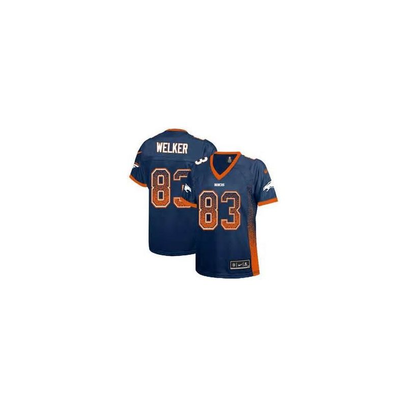 Cheap Wes Welker Broncos Women Jersey From China Blue Drift Fashion I #83
