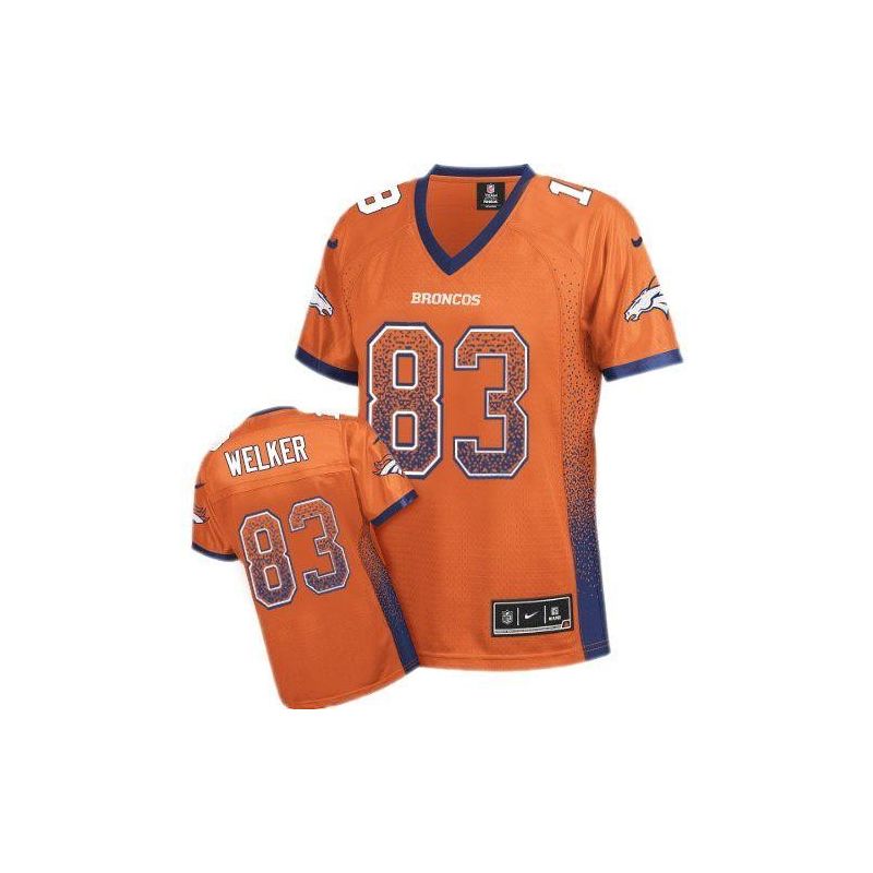 Cheap Wes Welker Broncos Women Jersey From China Orange Drift Fashion I #83