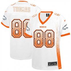 Cheap Demaryius Thomas Broncos Women Jersey From China White Drift Fashion I #88