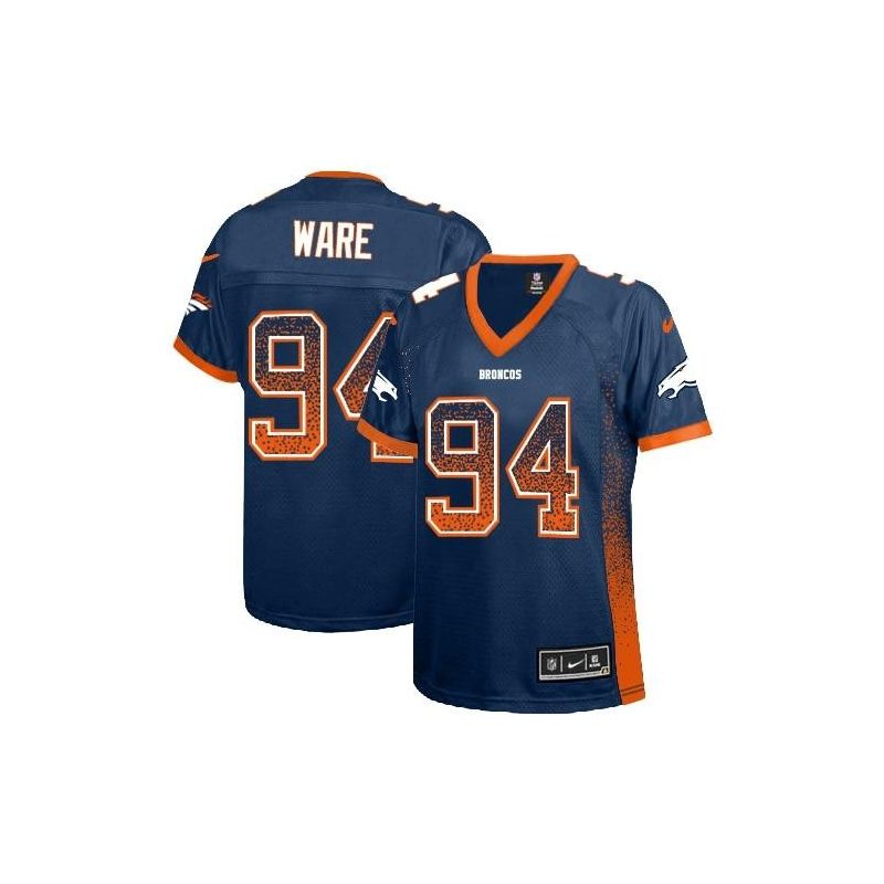 Cheap DeMarcus Ware Broncos Women Jersey From China Blue Drift Fashion I #94