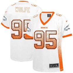 Cheap Derek Wolfe Broncos Women Jersey From China White Drift Fashion I #95