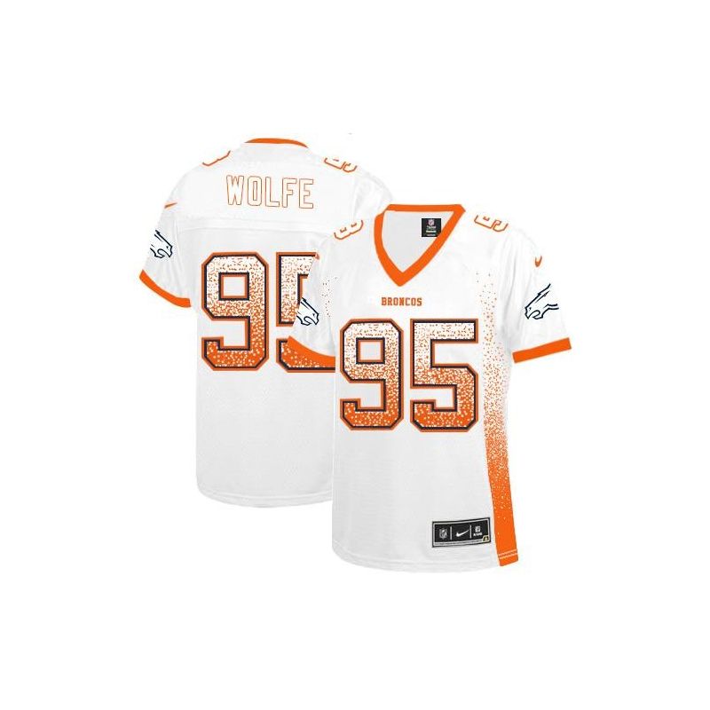 Cheap Derek Wolfe Broncos Women Jersey From China White Drift Fashion I #95