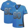 Cheap Ndamukong Suh Lions Women Jersey From China Blue Drift Fashion I #90