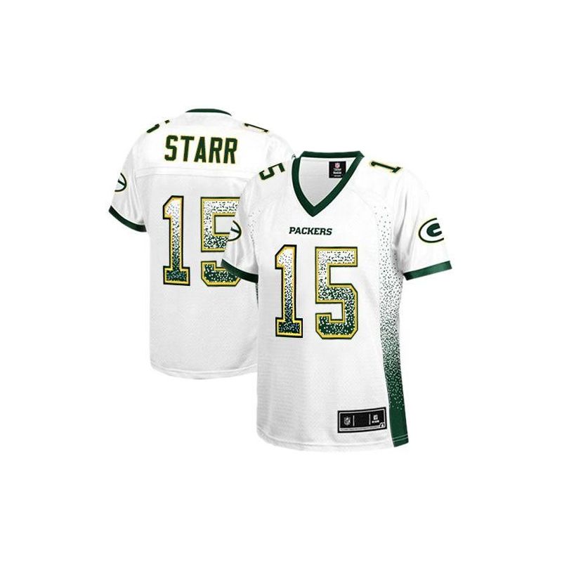 Cheap Bart Starr Packers Women Jersey From China White Drift Fashion I #15