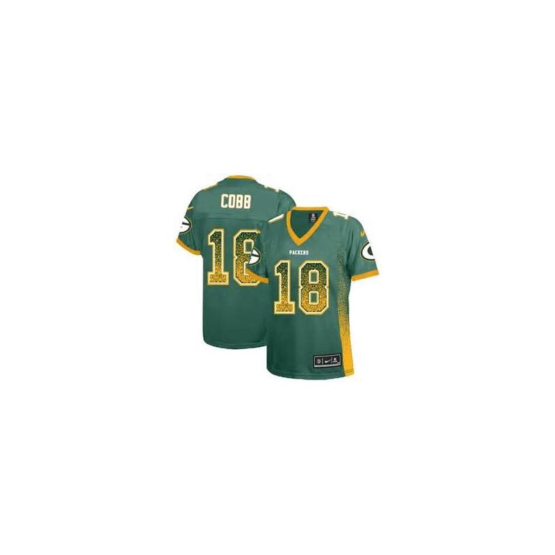 Cheap Randall Cobb Packers Women Jersey From China Green Drift Fashion I #18