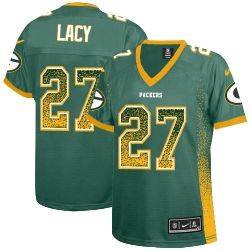 Cheap Eddie Lacy Packers Women Jersey From China Green Drift Fashion I #27