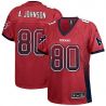 Cheap Andre Johnson Texans Women Jersey From China Red Drift Fashion I #80