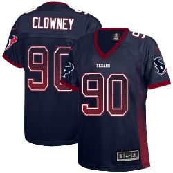 Cheap Jadeveon Clowney Texans Women Jersey From China Blue Drift Fashion I #90