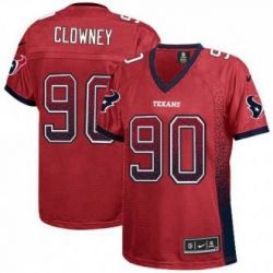 Cheap Jadeveon Clowney Texans Women Jersey From China Red Drift Fashion I #90