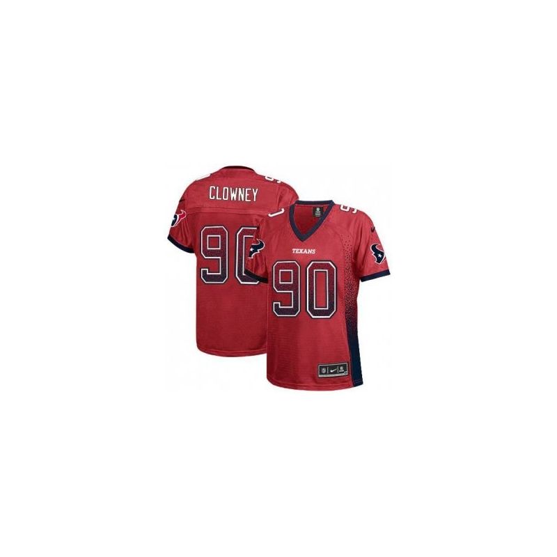 Cheap Jadeveon Clowney Texans Women Jersey From China Red Drift Fashion I #90