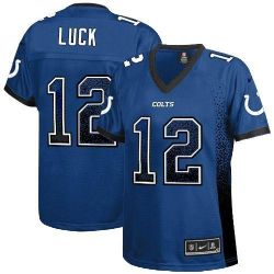 Cheap Andrew Luck Colts Women Jersey From China Blue Drift Fashion I #12