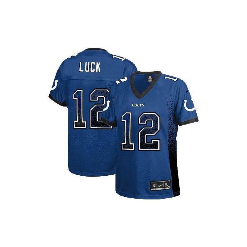 Cheap Andrew Luck Colts Women Jersey From China Blue Drift Fashion I #12