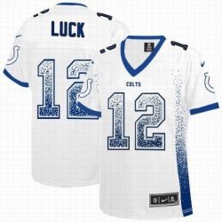 Cheap Andrew Luck Colts Women Jersey From China White Drift Fashion I #12