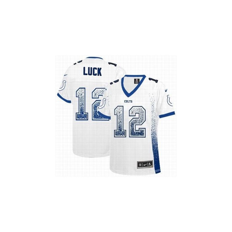 Cheap Andrew Luck Colts Women Jersey From China White Drift Fashion I #12