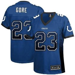 Cheap Frank Gore Colts Women Jersey From China Blue Drift Fashion I #23