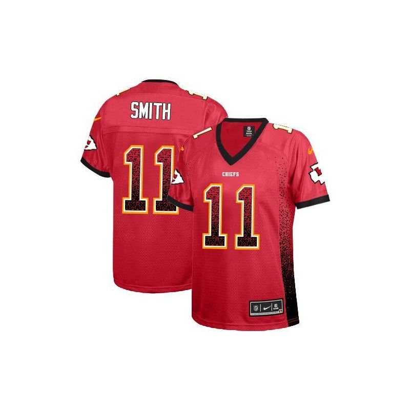 Cheap Alex Smith Chiefs Women Jersey From China Red Drift Fashion I #11