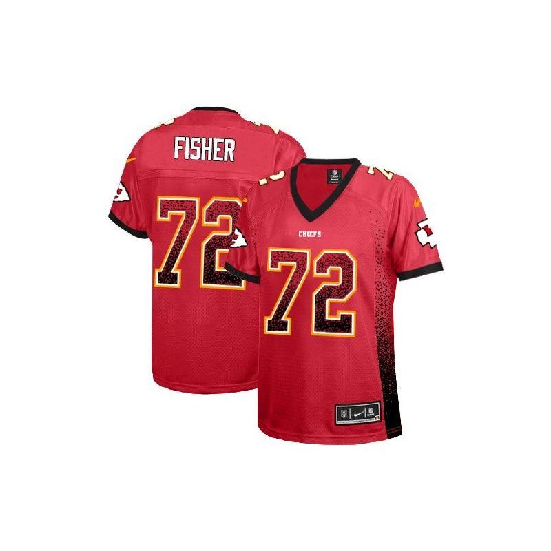 Cheap Eric Fisher Chiefs Women Jersey From China Red Drift Fashion I #72